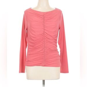 J. Crew Pink Ruched Long Sleeve Blouse NEW